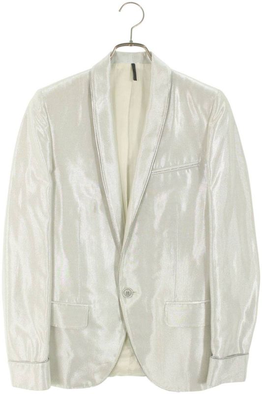 Dior Homme 07SS 7e3120450079 Shawl Collar Shiny Tailored Jacket Men 44