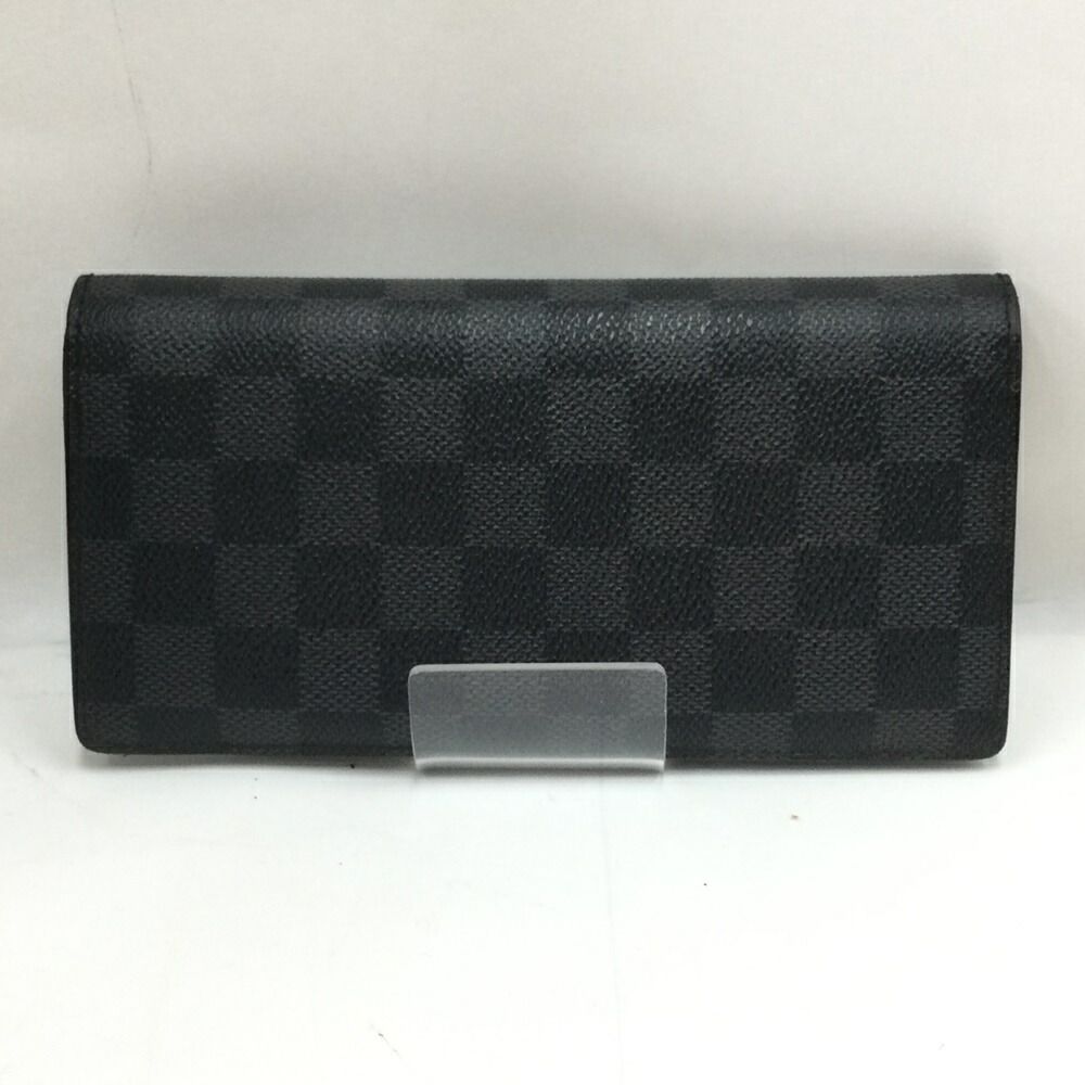 Louis Vuitton Damier Graphite Portefeuille Brother N62665 Black