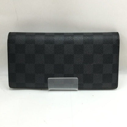 Louis Vuitton Damier Graphite Portefeuille Brother N62665 Black