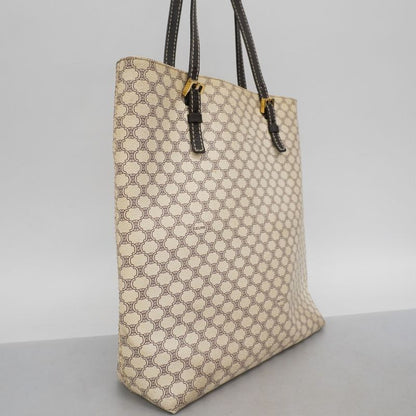 Celine Tote Bag Macadam PVC White Gold Hardware Women