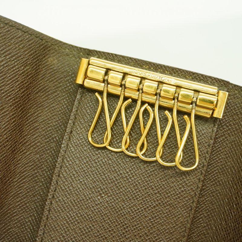 Louis Vuitton Key Case Damier Multicles 6 N62630 Ebène Men Women Unisex