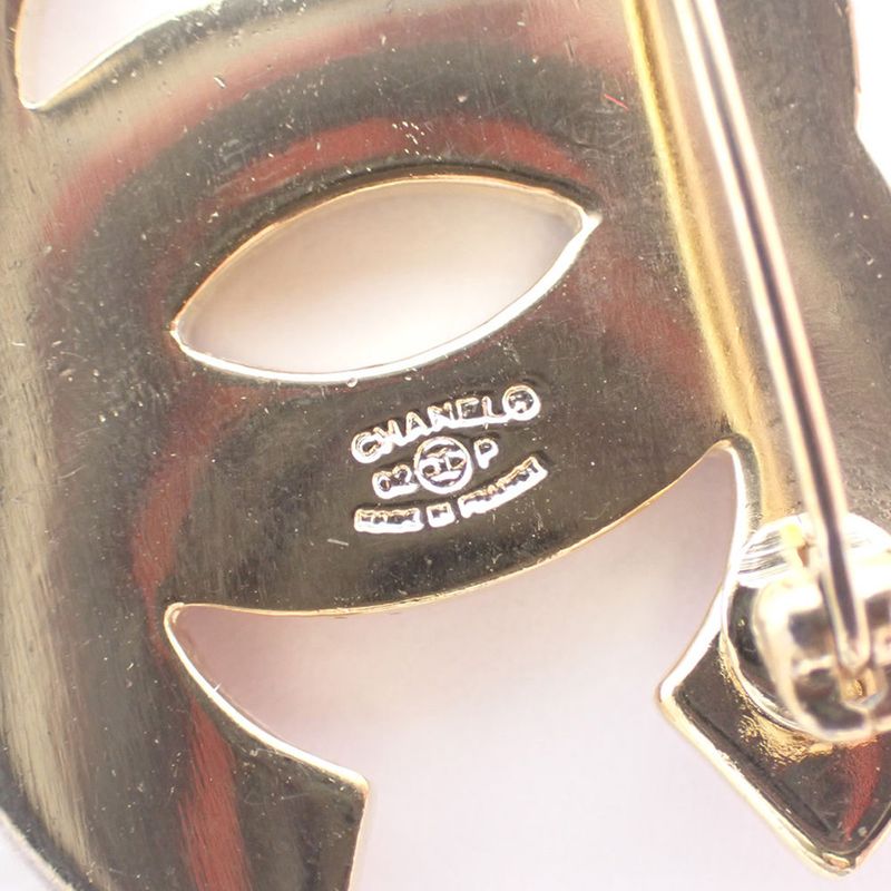 Chanel / Coco Mark / Pink Rhinestone / Brooch / G512-32