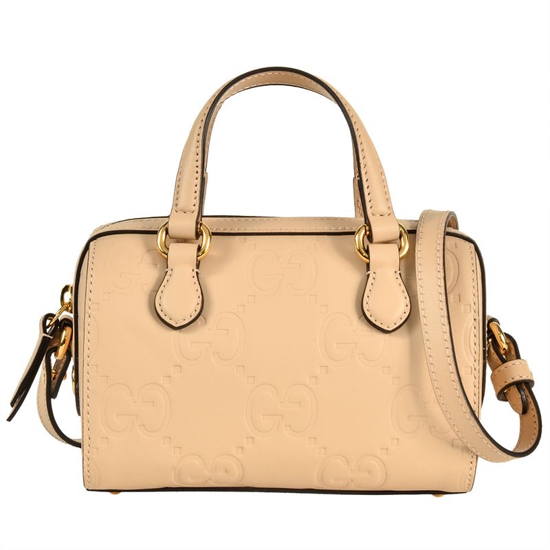 Gucci GG Supermini 2way Handbag Guccissima Leather 790130 Beige