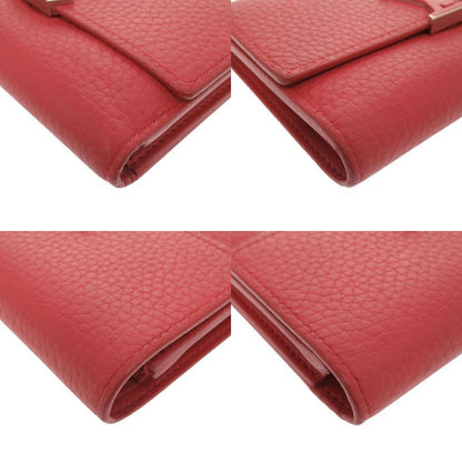 Louis Vuitton Portefeuille Capucino Compact M62158 Leather Red Trifold Wallet