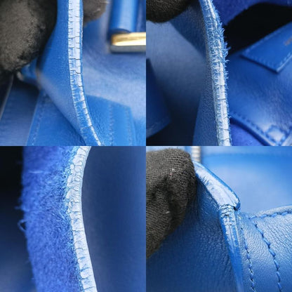 Yves Saint Laurentyves Saint Laurent Baby Cabas Su Blue Leather 394461 Gnr394461