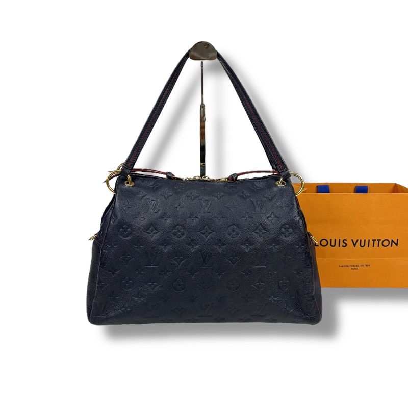 Louis Vuitton Pontje Shoulder Bag Mini Tote Bag Empreinte Leather Embossed Navy