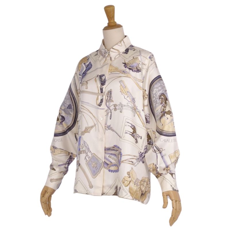 Hermes Shirt Margiela Period Blouse Long Sleeve Si
