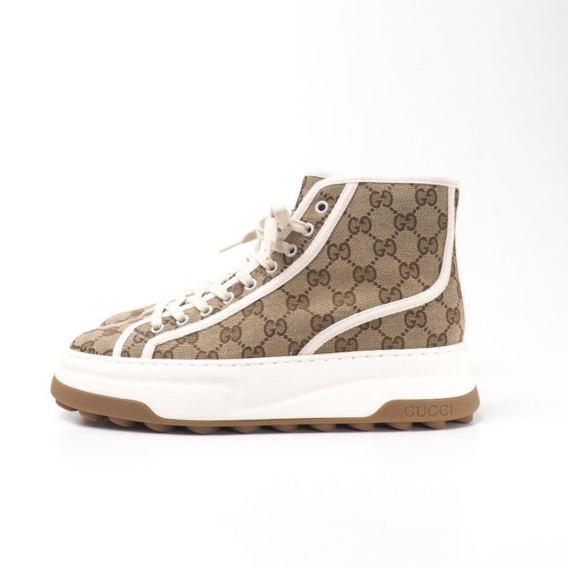 Gucci Tennis 1977 Sneakers Size 7 Shoes GG Pattern High Cut Sneakers Thick