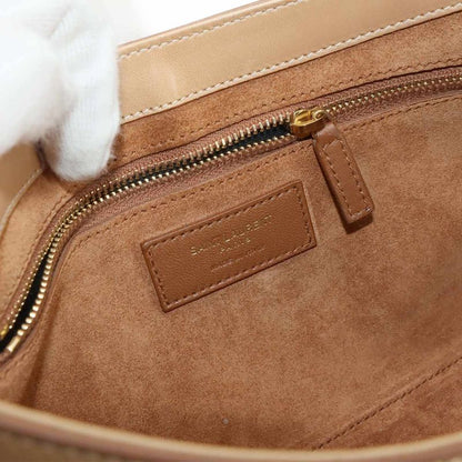 Exhibit Saint Laurent Le5a7 Le Saint Cassette Shoulder Bag Leather Beige 657228