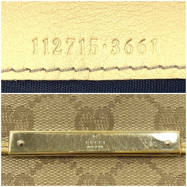 Gucci Bifold Long Wallet Beige GG Canvas 112715 Wallet