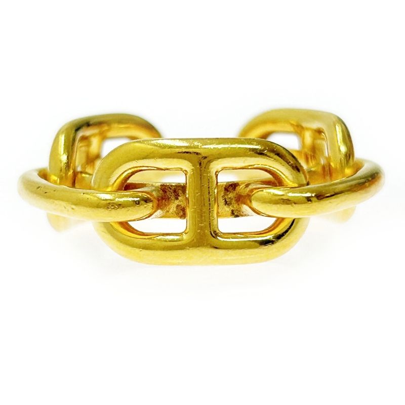 Hermes GP Chaine D'ancre Scarf Ring Ladies Gold 364059 Scarf Ring