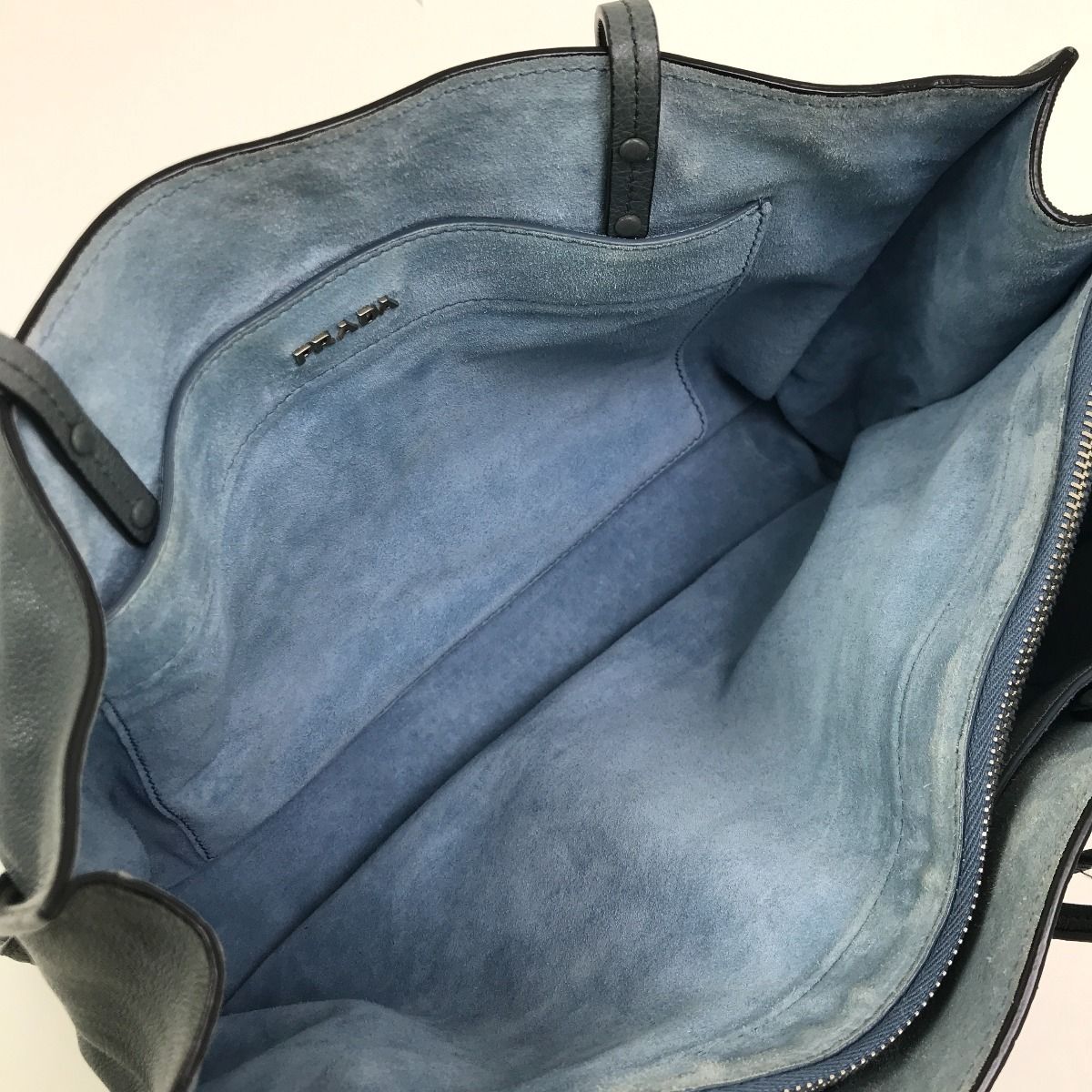 Prada Tote Bag Etit Shoulder 1bg122 Blue