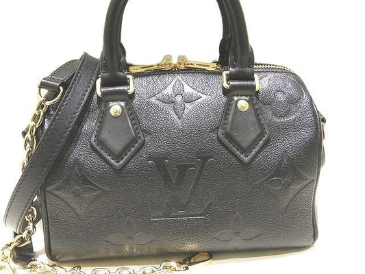Louis Vuitton Speedy 20 Bandouliere 2WAY Handbag M58953 Empreinte Noir Black