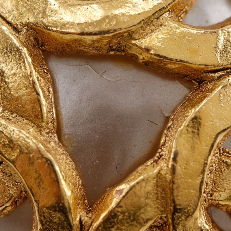 Chanel Triple Coco Mark Vintage Gold Plated And Faux Pearl 94A Ladies 29.4g