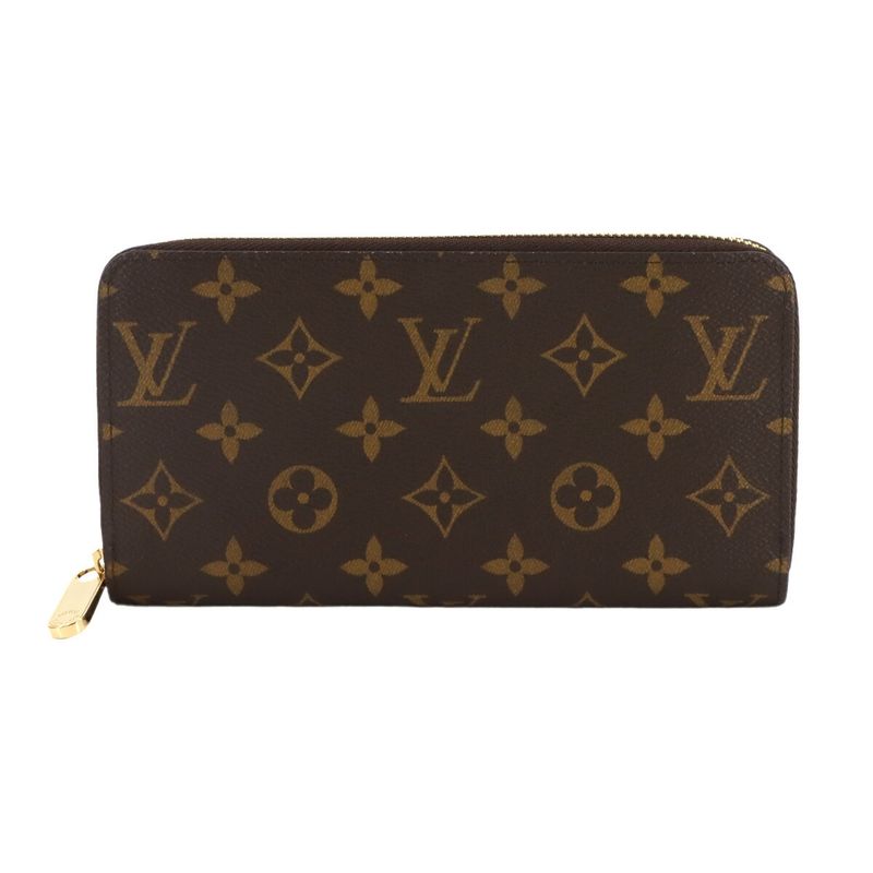 Louis Vuitton Monogram Zippy Wallet Round Zipper Long Wallet Coquelicot M41896