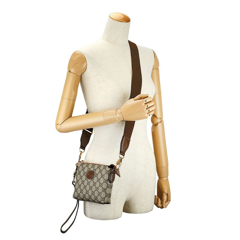 Gucci Shoulder Bag Interlocking G Beige/ebony
