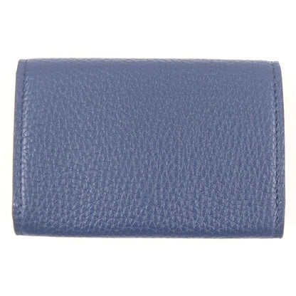 Gucci 771152 Logo Silver Hardware Bifold Leather Card Case Business Card Holder