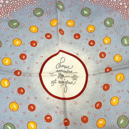 Hermes Carre 90 Chaque Rencontre EST Unique Once In A Lifetime Scarf