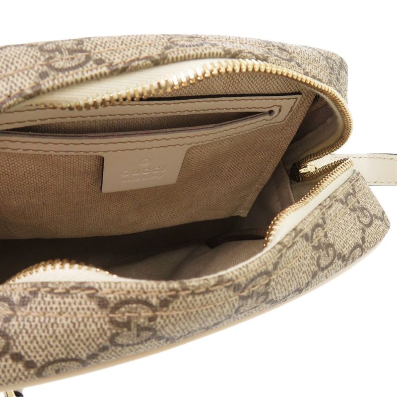 Gucci GG Supreme 233268 PVC GG Supreme Canvas Brown Shoulder Bag 0398 Gucci