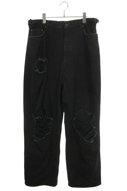Balenciaga 697833 Tbp47 Destroy Baggy Denim Pants Men's M