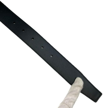 Prada 2cc121 4 Belt Saffiano Leather Black Silver [size 90/36]