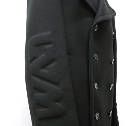 Louis Vuitton Technical Wool Pea Coat 1a8wql Men's #44 Double Breasted P Coat