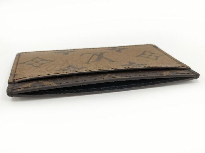 Louis Vuitton Porte Carte Surple Card Case Monogram Reverse Brown M69161