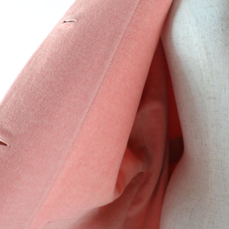 Hermes 22AW 2h0122db 100% Cashmere Double Face Coat With Belt Collarless Coat