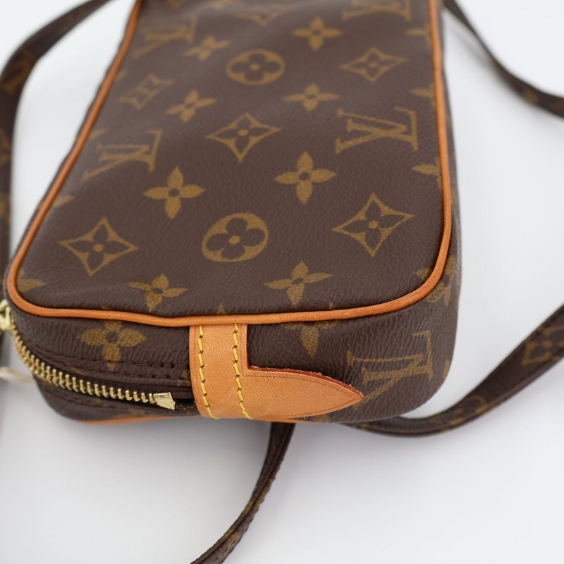 Louis Vuitton Monogram Marly Bandouliere M51828 Brown PVC Shoulder Bag