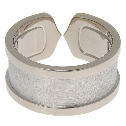 Cartier C2 Diamond Ring 18K White Gold 750 White Gold Diamond #55 Size 15