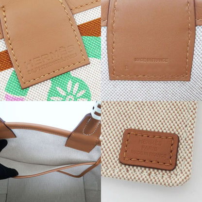 Hermes Steeple 25 CLIC CLAC Panoplie Equestre B Toile Military Swift