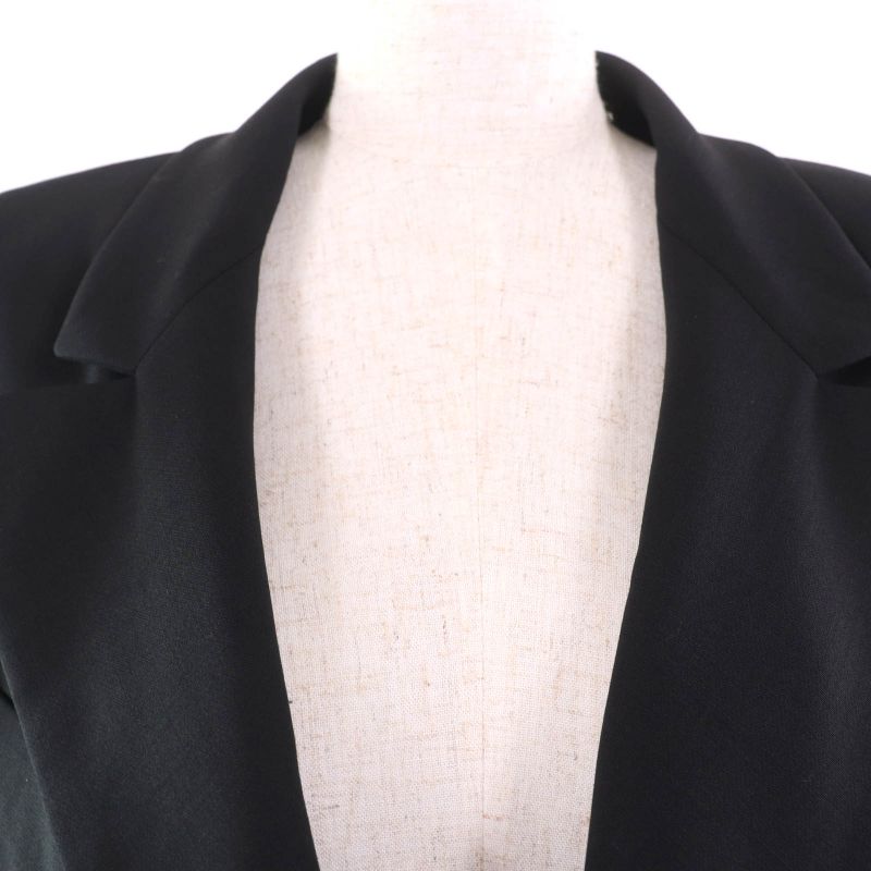 CHANEL Vintage 07P P31042v20717 Coco Mark Button Jacket With 4 Pockets Black