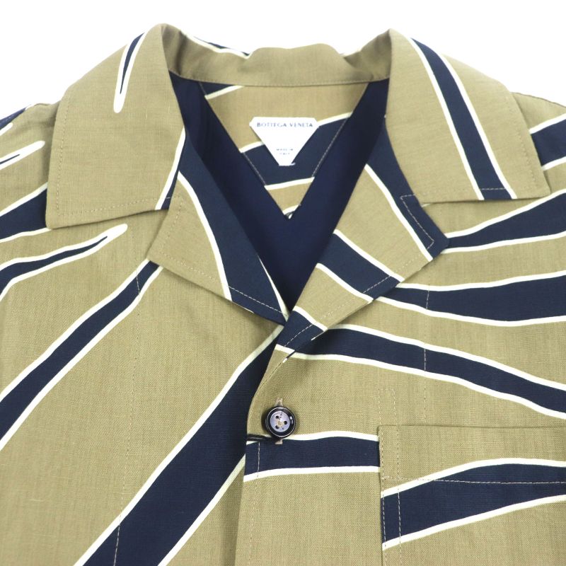  Bottega Veneta 2023 744330 Total Pattern Short Sleeve Short