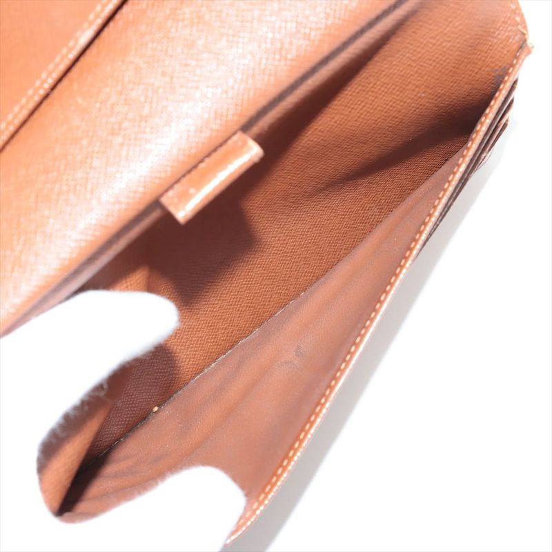 Louis Vuitton Monogram Porte Trésor International Long Wallet M61215 Brown Made