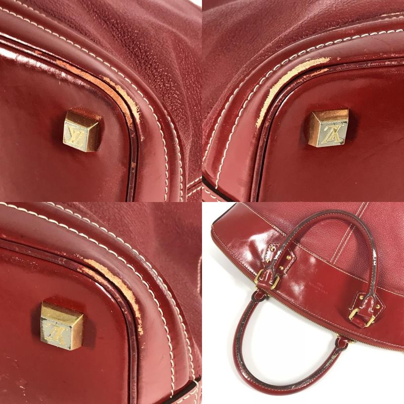 Louis Vuitton Handbag Suhari Lock-it MM M95862 Suhari Leather Tanami Red