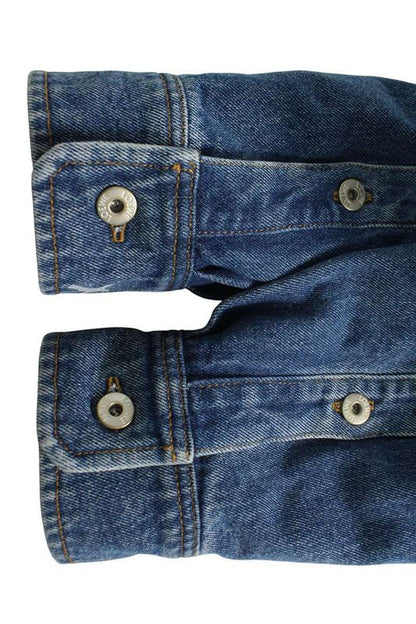 Loewe 21AW H526y05w24 Oversized Denim Boa Blouson Men's 42