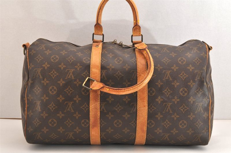 Louis Vuitton Monogram Keepall Bandouliere 45 M41418 Boston Bag 2953n