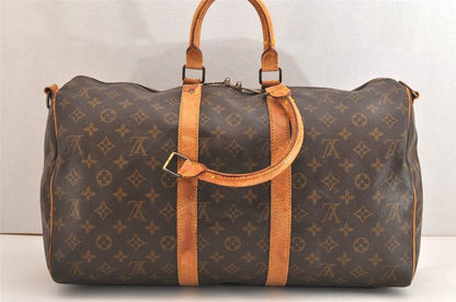 Louis Vuitton Monogram Keepall Bandouliere 45 M41418 Boston Bag 2953n