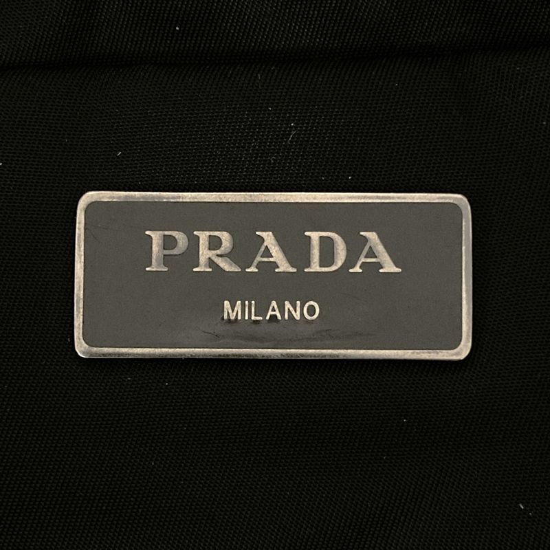 Prada 1bg047 Tote Bag Navy Blue Nylon/leather Ladies Men's Branded High Brand