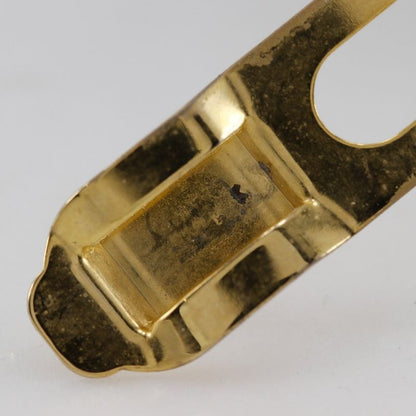 Celine Old Celine Star Vintage Cotton And Gold Plated Black Ladies Barrette