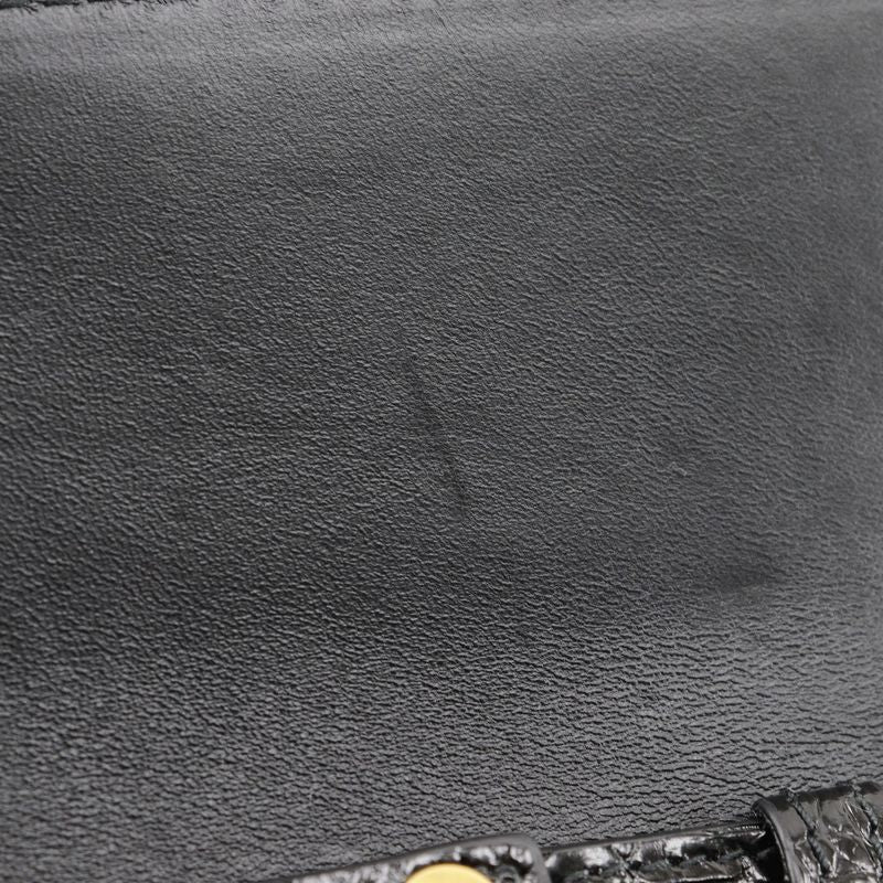 Balenciaga Mini Shoulder 2WAY Clutch Shape Push Leather Black Ladies Shoulder