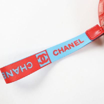 CHANEL 6859809 New Travel Line Nylon Round Shape Round Pouch Red With Box Made