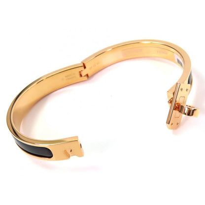 Hermes Mini Clic Kelly Mini Clic Kelly GP Bangle Bracelet Gold Black Storage