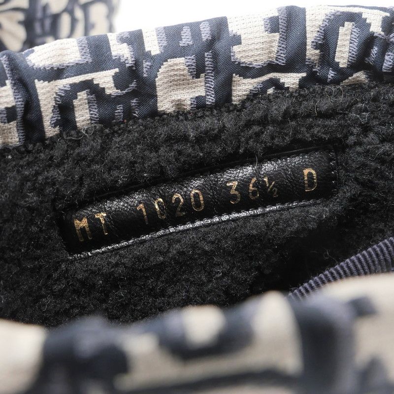 Christian DIOR D-venture Boots Size 36 1 2D Oblique Short Boots Snow Boots