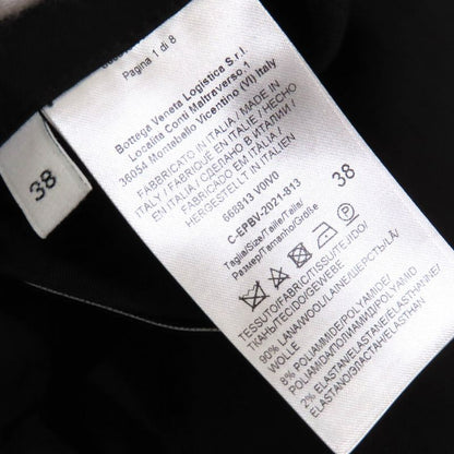 Bottega Veneta 2021 668813 V Logo Button Wool Single Coat Black 38 Made In