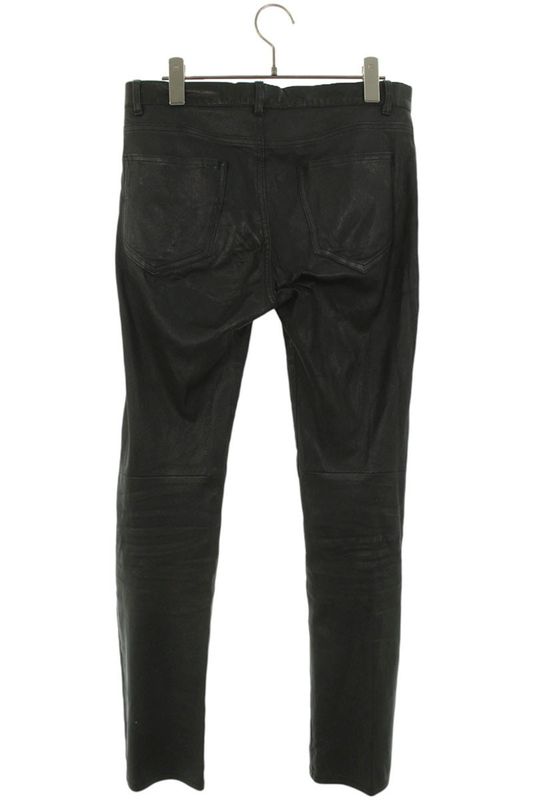 Saint Laurent Paris 484303 Y5rg2 Lamb Leather Skinny Long Pants Men 44
