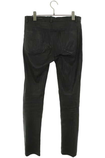 Saint Laurent Paris 484303 Y5rg2 Lamb Leather Skinny Long Pants Men 44