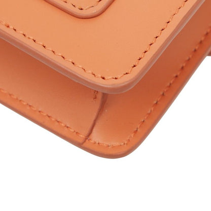 Bulgari Serpenti Forever Bag Charm Pouch Orange Leather Women's Bvlgari