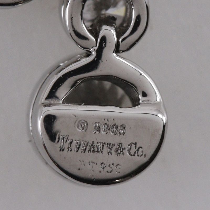 Tiffany & Co Jazz Double Drop Pt950platinum X Diamond Ladies 4.7g Necklace