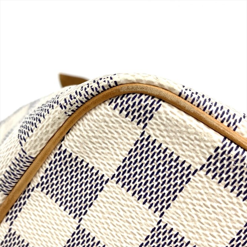 Louis Vuitton Saleya PM Tote Bag Damier Azure N51186 White Gold Hardware Unisex